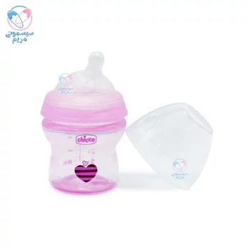 شیشه شیر طلقی 150 میلی لیتر چیکو Chicco صورتی