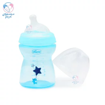 شیشه شیر طلقی 250 میلی لیتر چیکو Chicco آبی