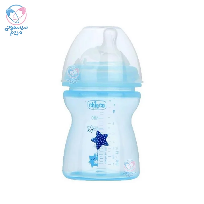 شیشه شیر طلقی 250 میلی لیتر چیکو Chicco آبی