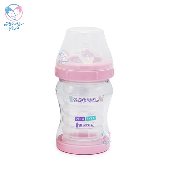 شیشه شیر 170 میلی لیتر سیل باتل بیبی سیل Babisil صورتی