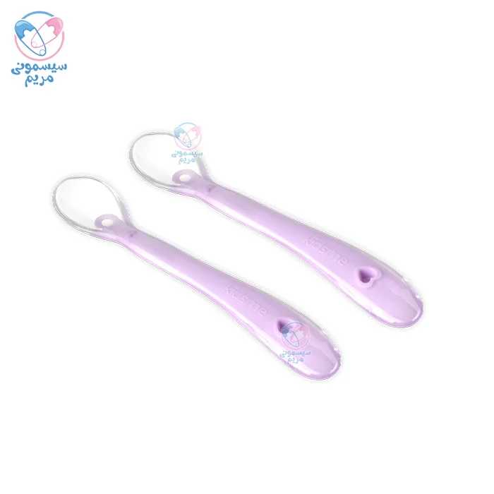 قاشق سیلیکونی 2 عددی کیدزمی Kidsme یاسی