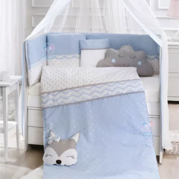 سرویس خواب 10 تکه MOMISHOP روباه 8063 آبی