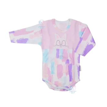 لباس نوزادی به آوران Behavaran مدل رنگین کمان زیر دکمه آستین بلند