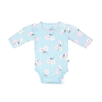 لباس نوزادی نیلی Nili Lovely زیر دکمه آستین بلند