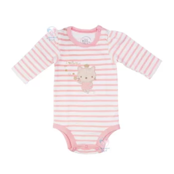 لباس نوزادی نیلی Nili طرح بالرین زیر دکمه آستین بلند