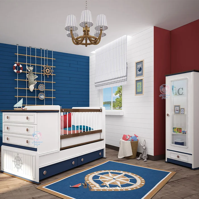 ویترین بامبینو Bambino کاپیتان Captain تهیه شده از مرغوب‌ترین متریال‌ MDF