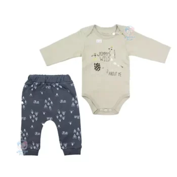 بادی بلند و شلوار دانالو Danaloo طرح فیل و گربه