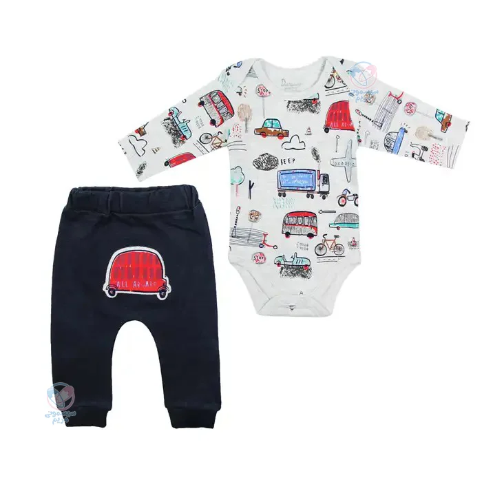 بادی بلند و شلوار دانالو Danaloo طرح ماشین