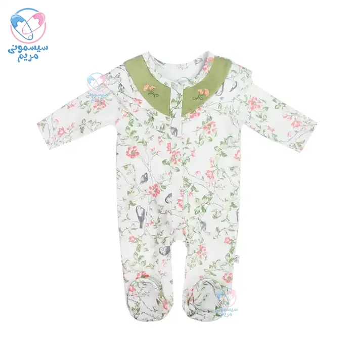 سرهمی نیلی Nili طرح گنجشگ از جنس نخپنبه مرغوب