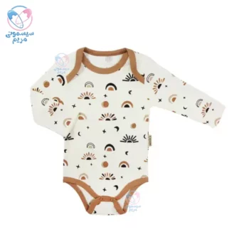 زیر دکمه آستین بلند کبریتی نسیکسز Necixs طرح خورشید و رنگین کمان