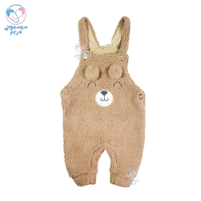 سرهمی پیشبندی تدی در سایزهای 2، 3، 4 و 5 برای کودکان 3 تا 24 ماه