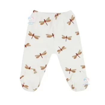 شلوار جورابدار کبریتی نسیکسز Necixs طرح سنجاقک شیری