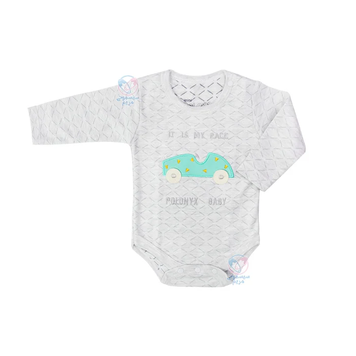 لباس نوزادی پولونیکس بیبی Polonyx Baby طرح ماشین زیربلند
