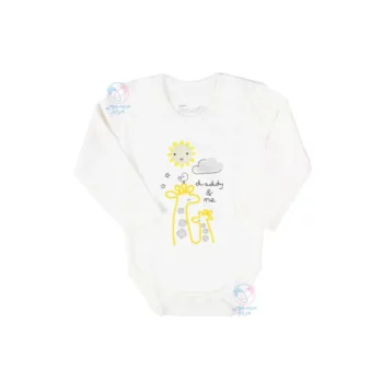 لباس نوزادی پولونیکس بیبی Polonyx baby طرح سانی زیر دکمه آستین بلند