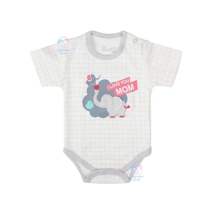 لباس نوزادی پولونیکس بیبی Polonyx baby فیل، محصولی راحت، باکیفیت، ایمن، تهیه شده از الیاف طبیعی