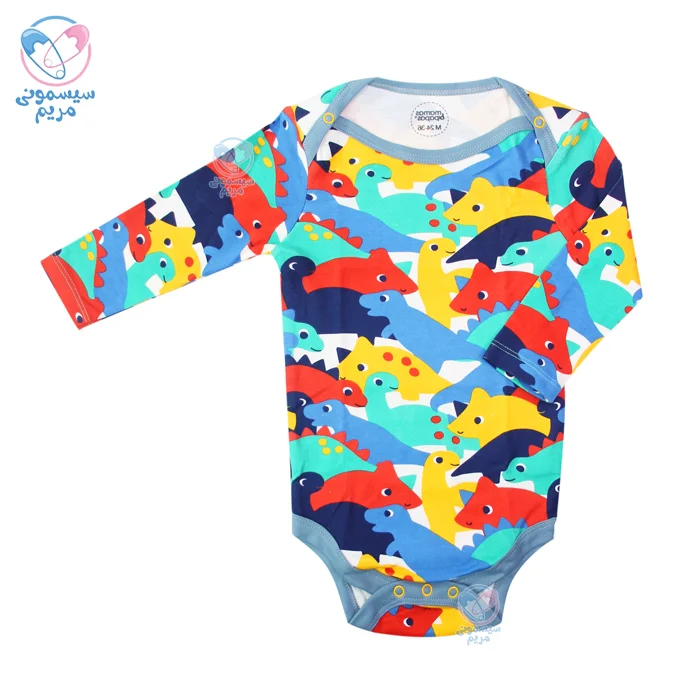 پک زیر دکمه آستین بلند سه عددی ماماس اند پاپاس Mamas&Papas طرح دایناسور