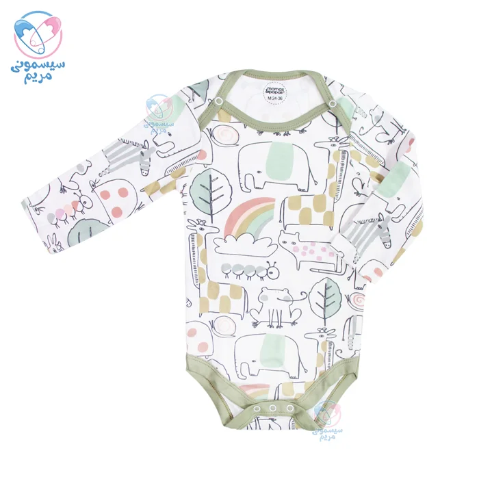 پک زیر دکمه آستین بلند سه عددی ماماس اند پاپاس Mamas&Papas طرح دایناسور