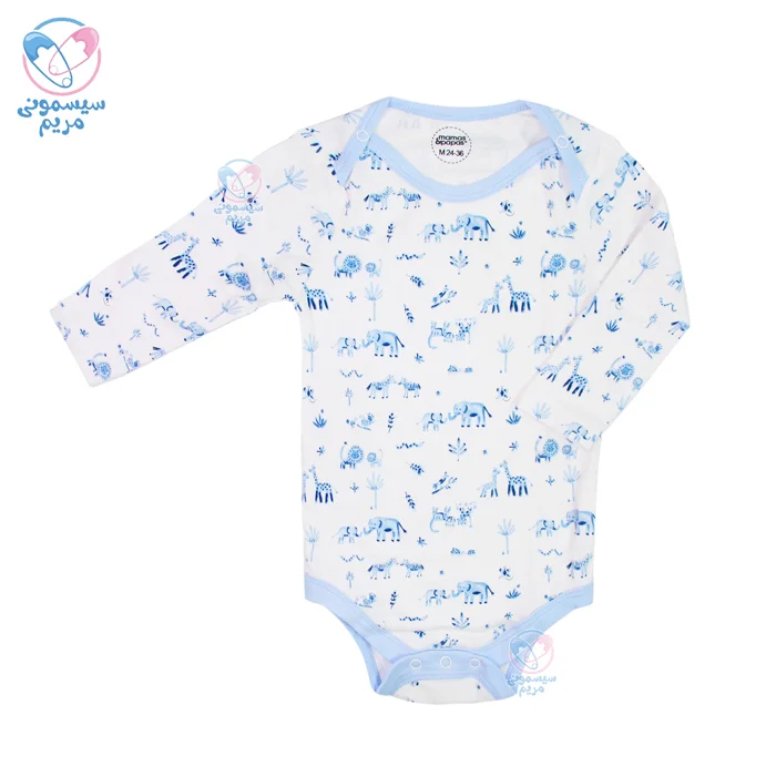 پک زیر دکمه آستین بلند سه عددی ماماس اند پاپاس Mamas&Papas طرح ربات