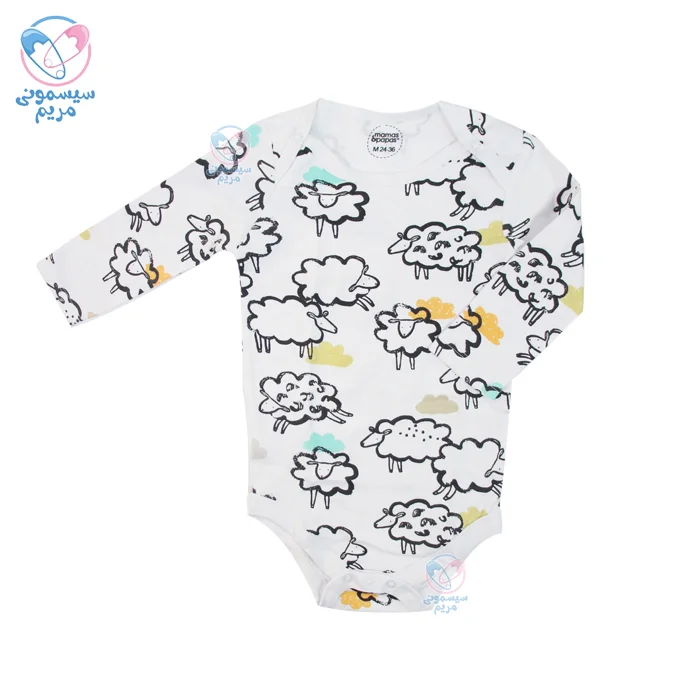 پک زیر دکمه آستین بلند سه عددی ماماس اند پاپاس Mamas&Papas طرح شتر