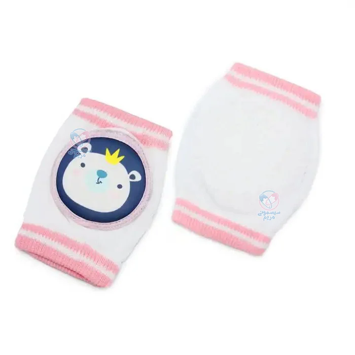 زانوبند توری 2875 خرس صورتی