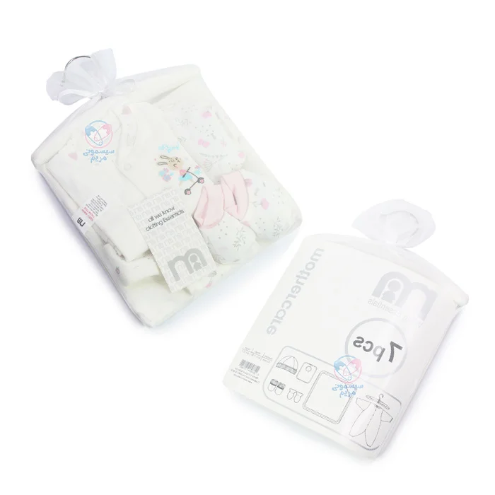 بستهای کامل شامل سرهمی، کلاه، پاپوش، دستکش، دورپیچ کلاهدار، آویز لباس و پیشبند