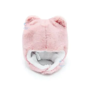 کلاه پشمی پاپو Papo طرح موش 250433 صورتی