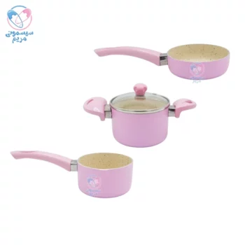 سرویس قابلمه عروس نیکا Aroos صورتی