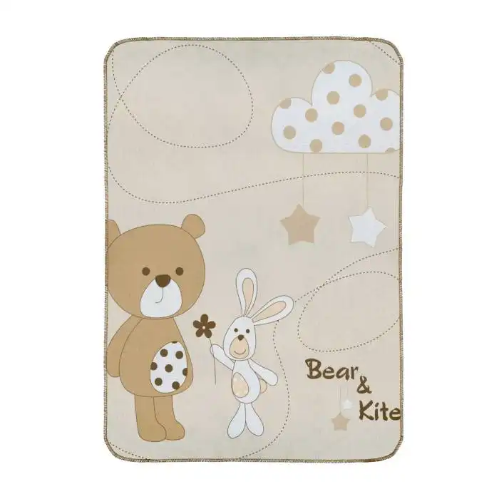 پتو نخی دورپیچ رز برن Roseborn bear & kite