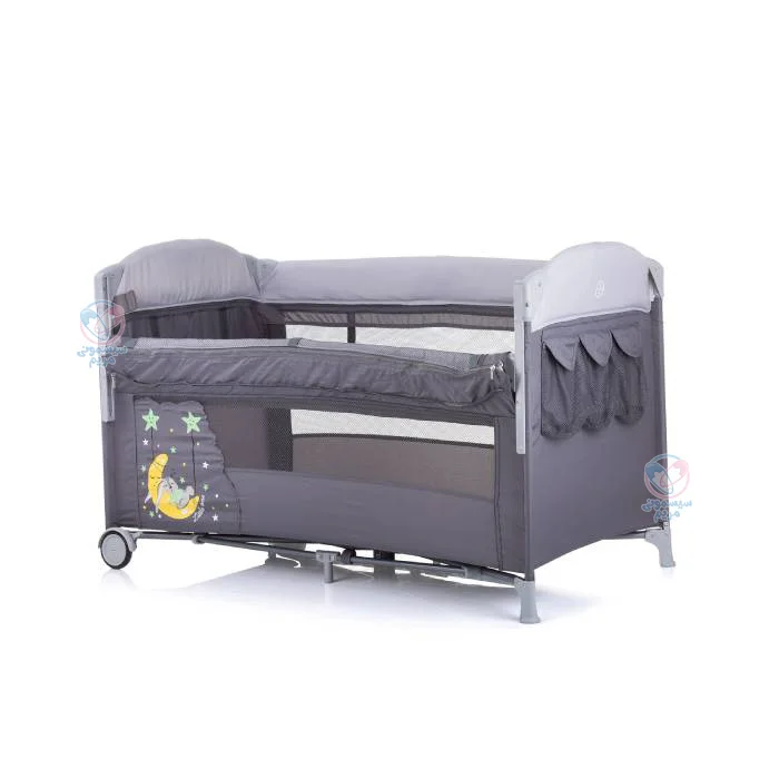 تخت کنار مادر و پارک چیپولینو Chipolino Merida طوسی