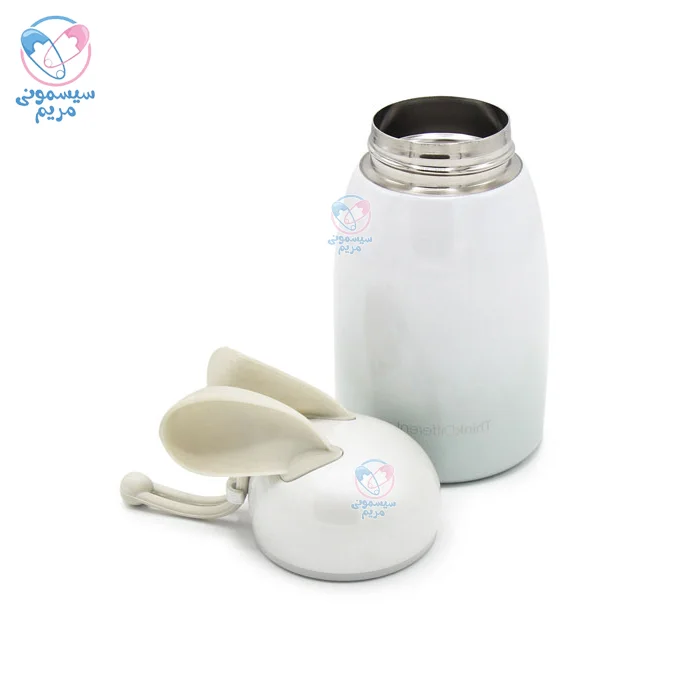 فلاسک تپل تینک دیفرنت Think Different خرگوش گوش ایستاده سفید