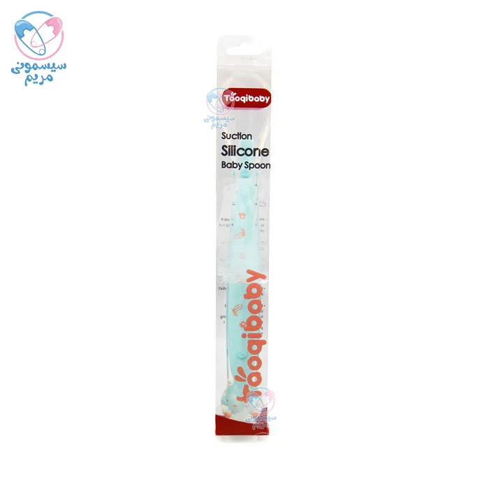 قاشق سیلیکونی بلند توقی بیبی Taoqibaby عروسکی سبز