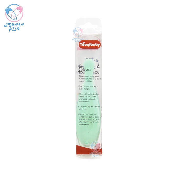 قاشق سیلیکونی چسبان توقی بیبی Taoqibaby سبز