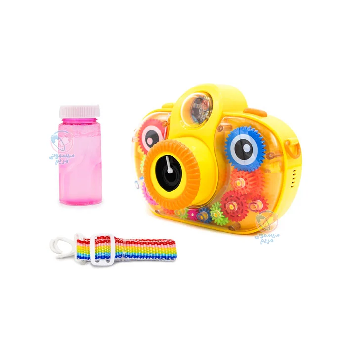 مجهز به بند آویز و مخزن مایع حبابساز