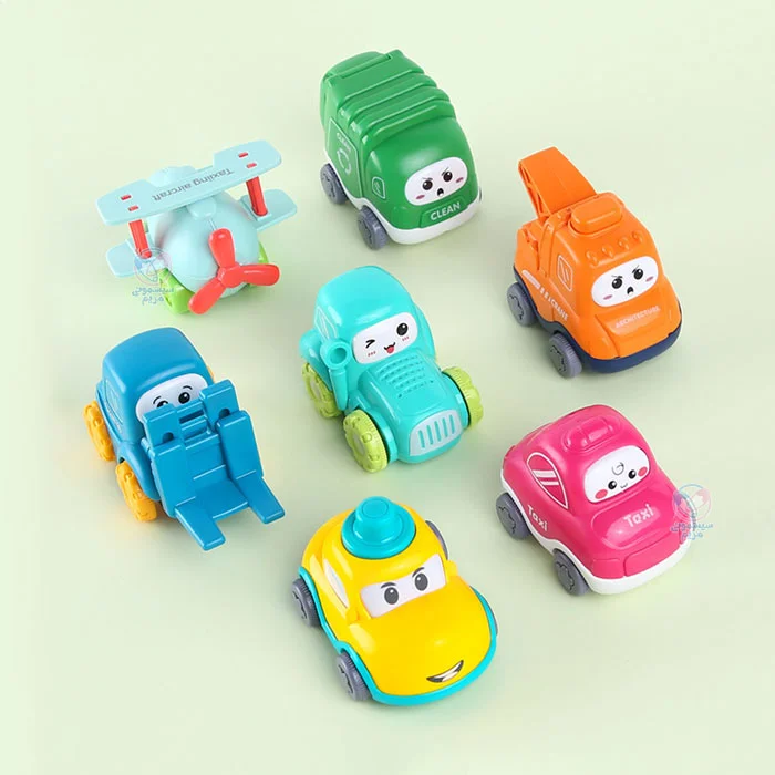 ستی، شامل 5 ماشین و 1 هواپیما، مناسب برای کودکان بالای 18 ماه