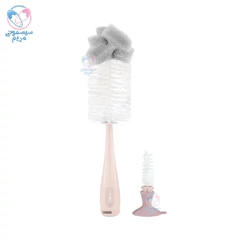 شیشه شور فرچه ای دو کاره کیکابو Kikkaboo صورتی