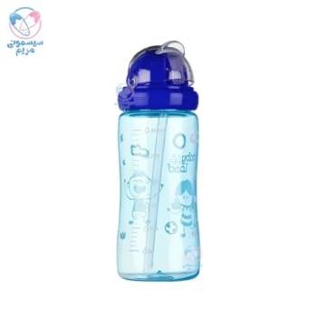 لیوان نی دار 300 میلی لیتر بیبی لند Babyland آبی