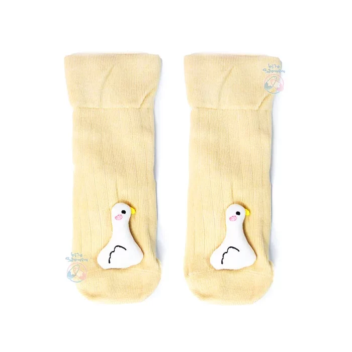 جوراب استپ دار عروسکی نیم ساق طرح اردک