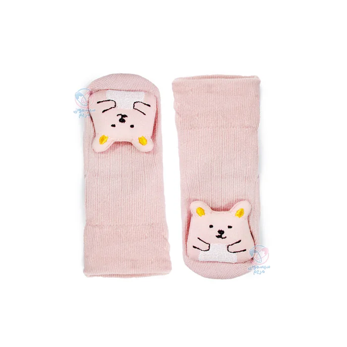 جوراب استپ دار عروسکی نیم ساق طرح پیشی