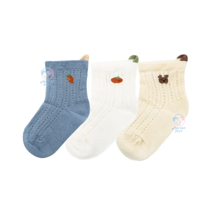 جوراب سه عددی نمو بیبی Nemo Baby طرح دار 1314