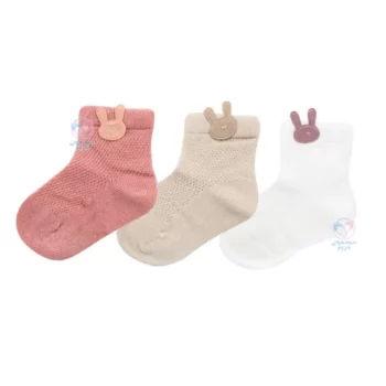 جوراب سه عددی نمو بیبی Nemo baby طرح خرگوش 1229