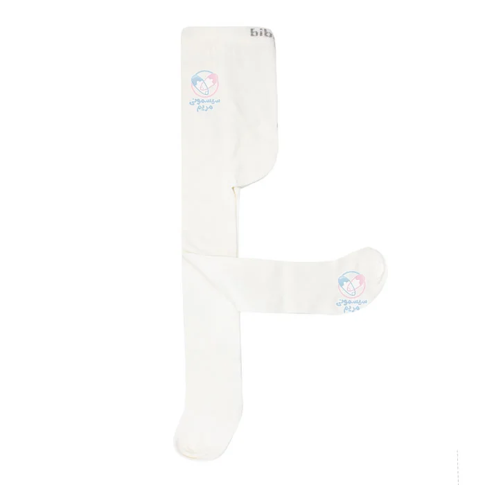جوراب شلواری توکرکی بی ارگانیک Bi Organic سایز 0 تا 6 ماه سفید ساده