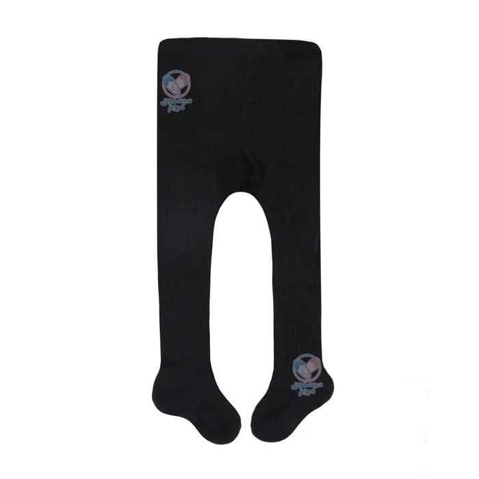 جوراب شلواری پشت طرح دار سایز Small مشکی