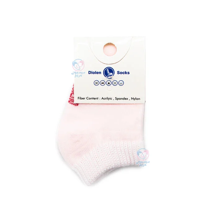 جوراب مچی کالجی جام جم Jamejam سایز 0 تا 6 ماه صورتی