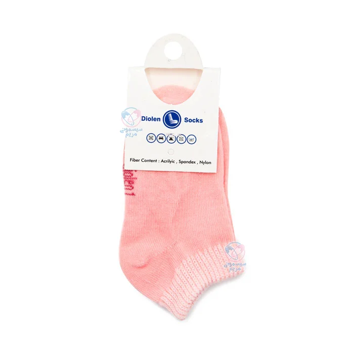 جوراب مچی کالجی جام جم Jamejam سایز 6 تا 12 ماه گلهبی