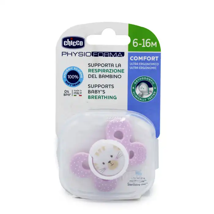 پستانک پروانه ای 6 تا 16 ماه تکی چیکو Chicco طرح خرگوش