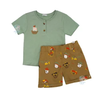 تیشرت و شلوارک پاپو Papo طرح Aran 305032