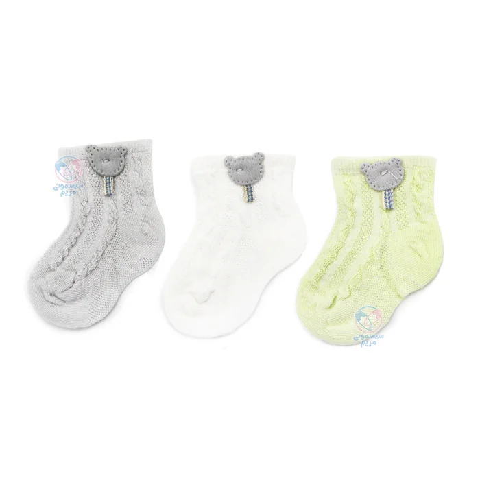 جوراب سه عددی عروسکی 1113