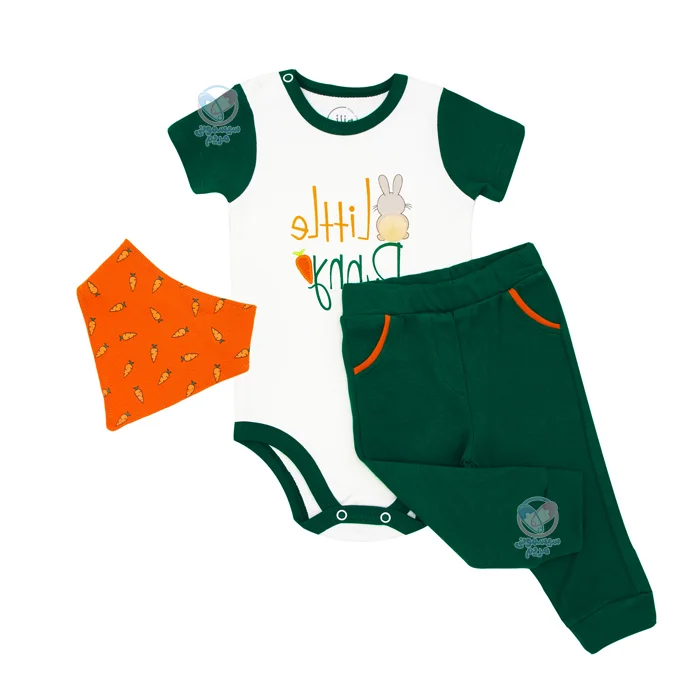 سه تیکه بادی و شلوار نیلی Nili طرح بانی 5001