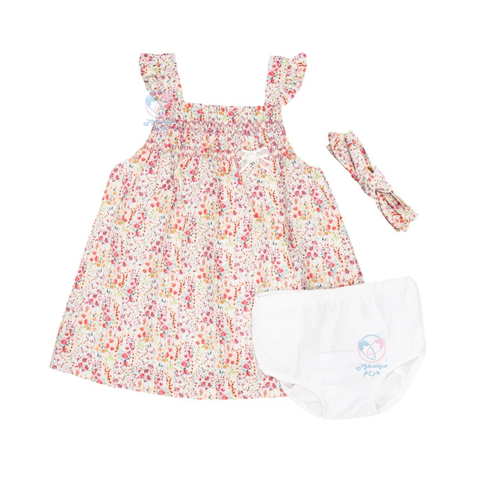 پیراهن دخترانه ایندیگو Indigo مدل آبرنگی 13155