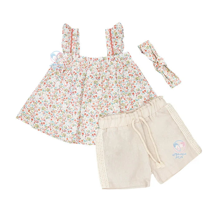 پیراهن شلوارک ایندیگو Indigo مدل فلورا 13135